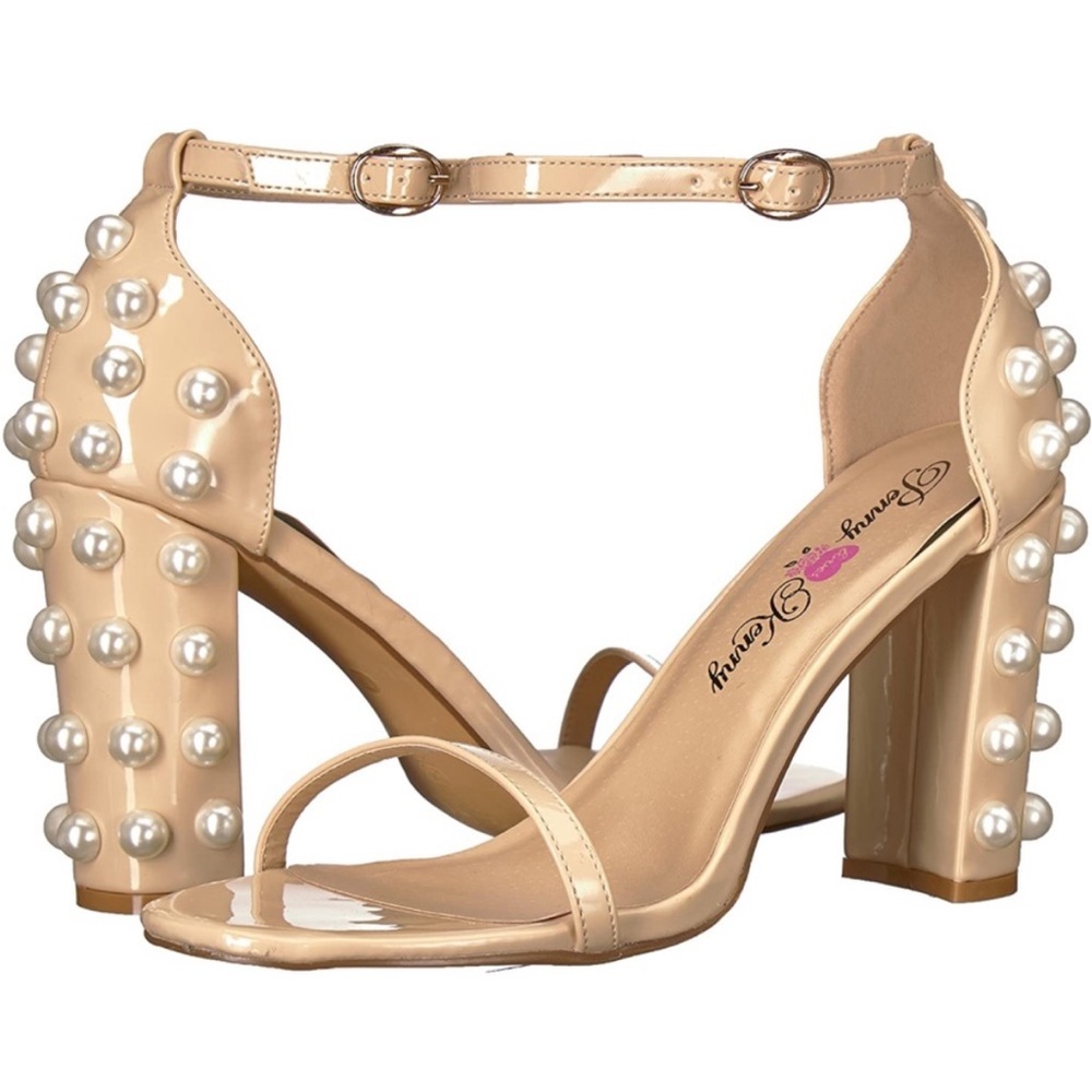 Penny Loves Kenny Ruche Dress Sandals, sz 9